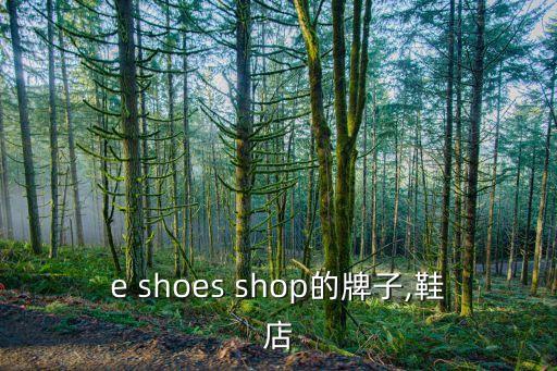 e shoes shop的牌子,鞋店