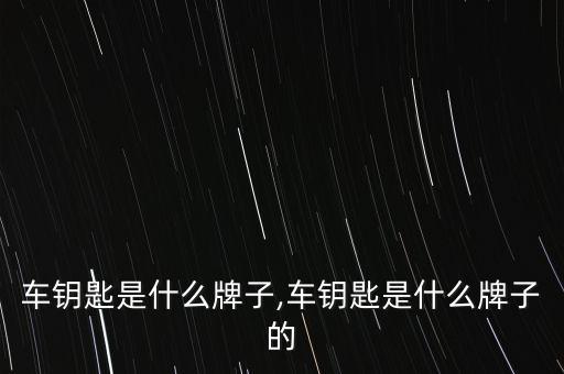 车钥匙是什么牌子,车钥匙是什么牌子的