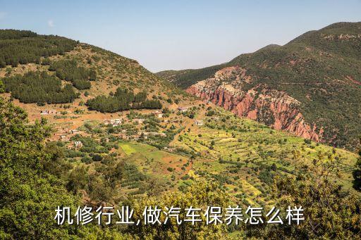 汽车机修行业,做汽车保养怎么样?