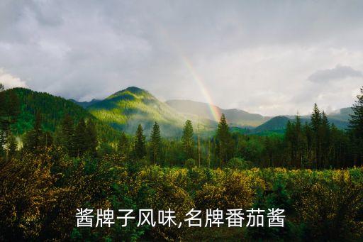 酱牌子风味,名牌番茄酱