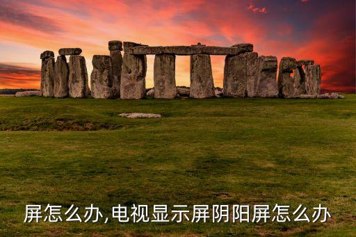 屏怎么办,电视显示屏阴阳屏怎么办