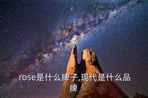 in rose是什么牌子,现代是什么品牌?