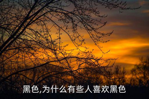 喜欢黑色,为什么有些人喜欢黑色?