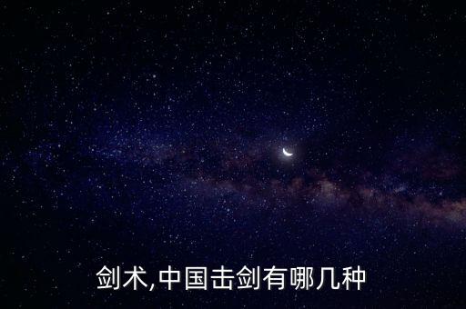 剑术,中国击剑有哪几种