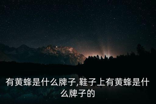 有黄蜂是什么牌子,鞋子上有黄蜂是什么牌子的