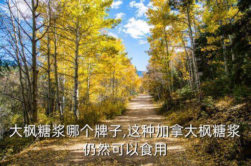 加拿大枫糖浆哪个牌子,这种加拿大枫糖浆仍然可以食用