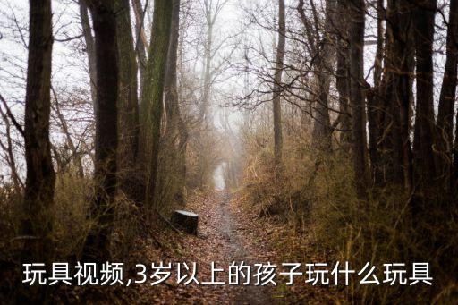 儿童玩具视频,3岁以上的孩子玩什么玩具?