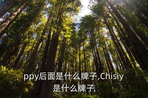 happy后面是什么牌子,Chisiy是什么牌子?