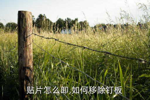 美甲贴片怎么卸,如何移除钉板