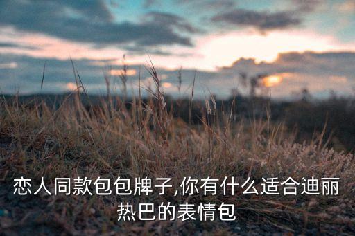 克拉恋人同款包包牌子,你有什么适合迪丽热巴的表情包?
