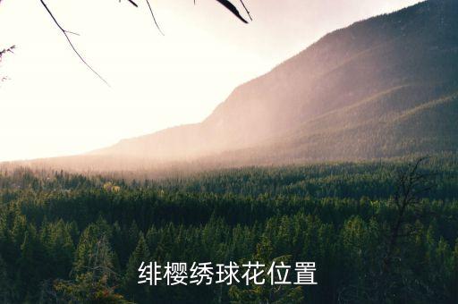 申远绯樱绣球花位置