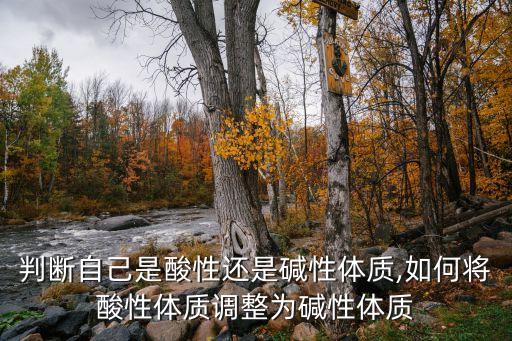 怎么判断自己是酸性还是碱性体质,如何将酸性体质调整为碱性体质