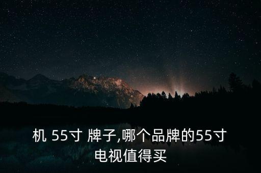 电视机 55寸 牌子,哪个品牌的55寸电视值得买?