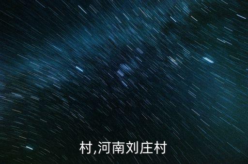 刘庄村,河南刘庄村