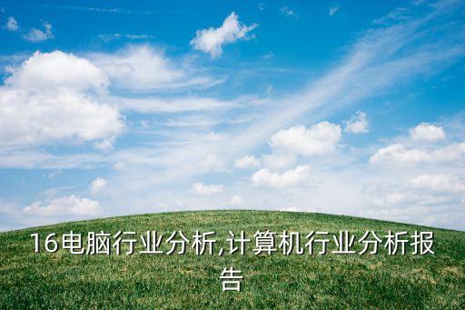 16电脑行业分析,计算机行业分析报告