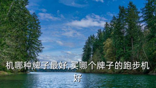 跑步机哪种牌子最好,买哪个牌子的跑步机好?