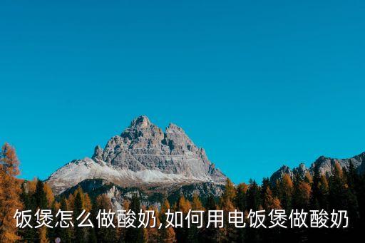饭煲怎么做酸奶,如何用电饭煲做酸奶