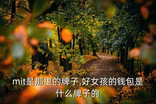 mtmit是那里的牌子,好女孩的钱包是什么牌子的?