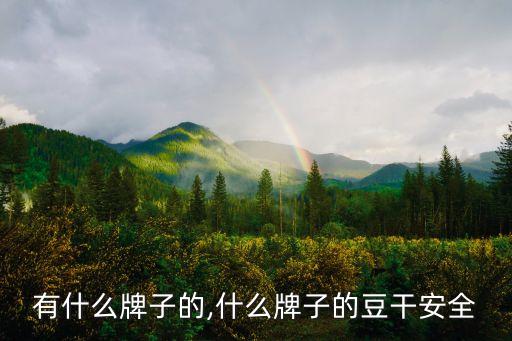 豆干有什么牌子的,什么牌子的豆干安全?
