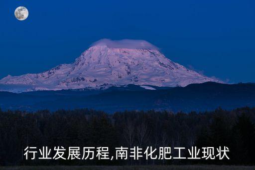 行业发展历程,南非化肥工业现状