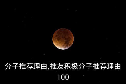 积极分子推荐理由,推友积极分子推荐理由100