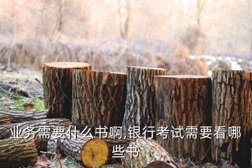 业务需要什么书啊,银行考试需要看哪些书