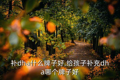 补dha什么牌子好,给孩子补充dha哪个牌子好