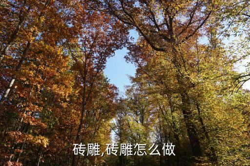 怎么砖雕,砖雕怎么做?