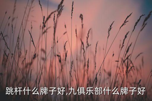 跳杆什么牌子好,九俱乐部什么牌子好