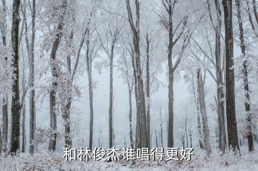 和林俊杰谁唱得更好