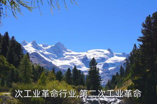 第二次工业革命行业,第二次工业革命
