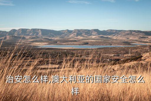 治安怎么样,澳大利亚的国家安全怎么样