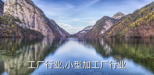 工厂行业,小型加工厂行业
