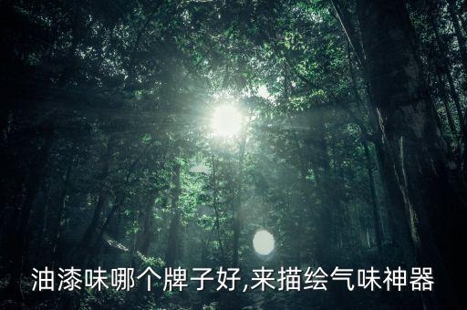 油漆味哪个牌子好,来描绘气味神器