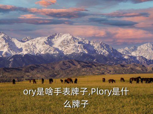 glory是啥手表牌子,Plory是什么牌子?