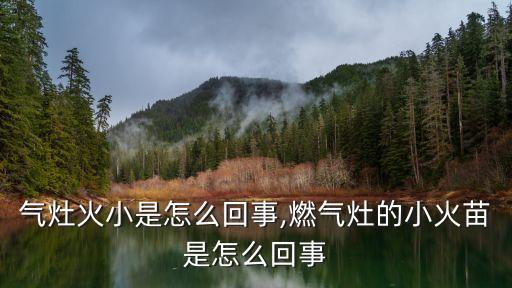 天然气灶火小是怎么回事,燃气灶的小火苗是怎么回事?
