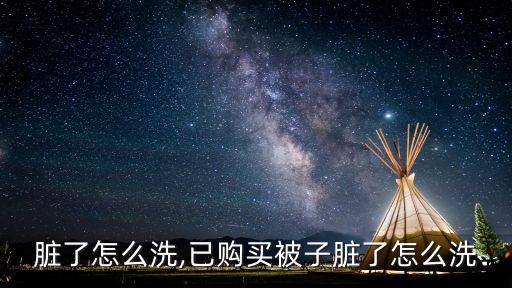 被子脏了怎么洗,已购买被子脏了怎么洗