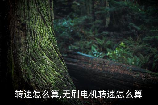 电机转速怎么算,无刷电机转速怎么算