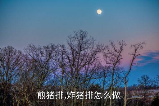 怎么煎猪排,炸猪排怎么做?