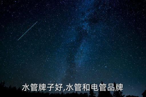 水管牌子好,水管和电管品牌