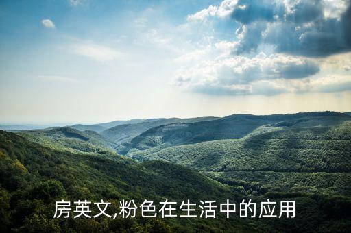 儿童房英文,粉色在生活中的应用