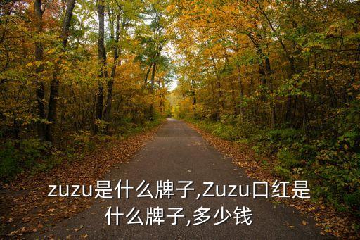 zuzu是什么牌子,Zuzu口红是什么牌子,多少钱