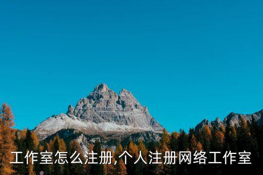 网络工作室怎么注册,个人注册网络工作室