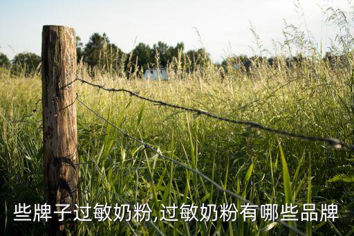 有哪些牌子过敏奶粉,过敏奶粉有哪些品牌?