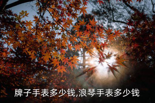 牌子手表多少钱,浪琴手表多少钱