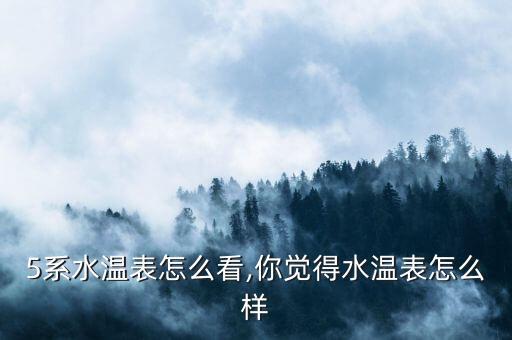 5系水温表怎么看,你觉得水温表怎么样