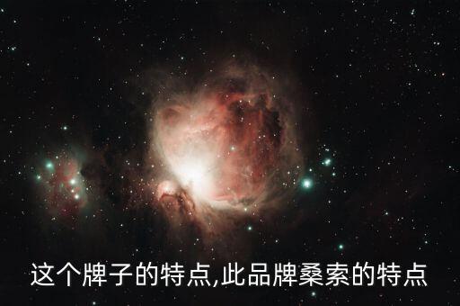 这个牌子的特点,此品牌桑索的特点