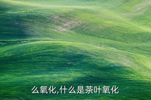 茶怎么氧化,什么是茶叶氧化?