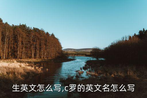 罗先生英文怎么写,c罗的英文名怎么写?