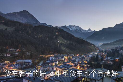 货车牌子的好,买中型货车哪个品牌好
